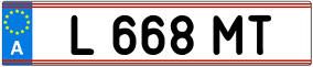 Trailer License Plate